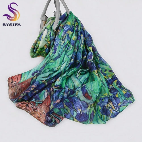 2022 Women's Mulberry Silk Long Scarf 176*110cm