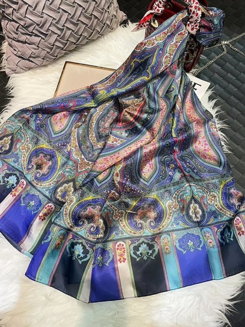 2022 Women's Mulberry Silk Long Scarf 176*110cm