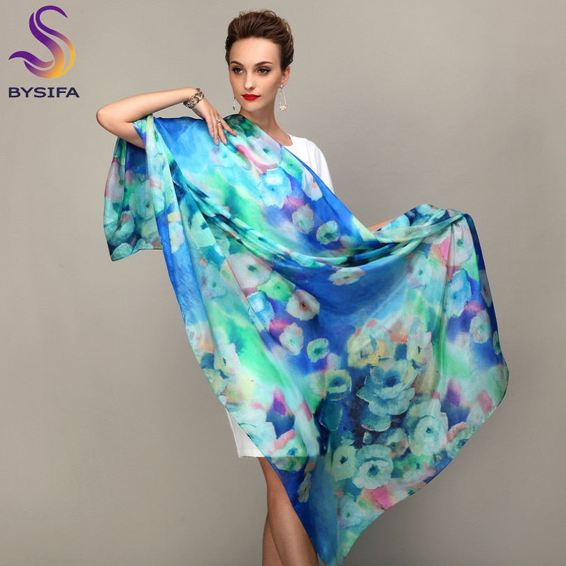 2022 Women's Mulberry Silk Long Scarf 176*110cm