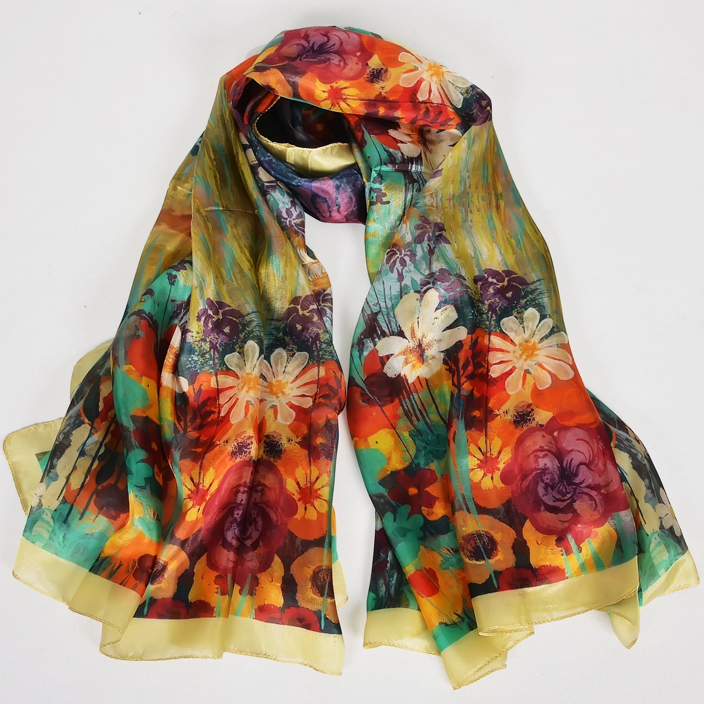 2025 Bysifa women 100% Mulberry Silk Scarf 176*110cm
