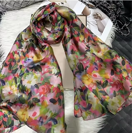 M 100% Mulberry silk Scarf 176*110CM