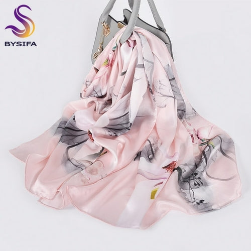2024BH Women's 100% silk long scarf 175*52cm