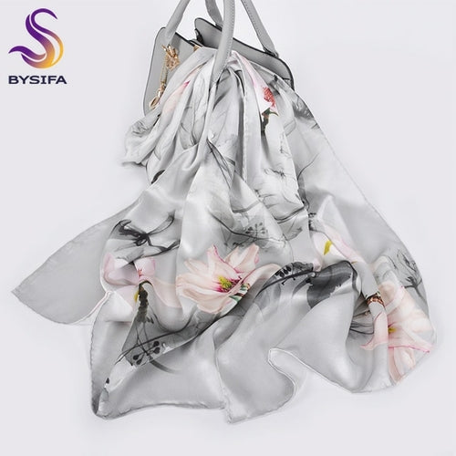 2024BH Women's 100% silk long scarf 175*52cm