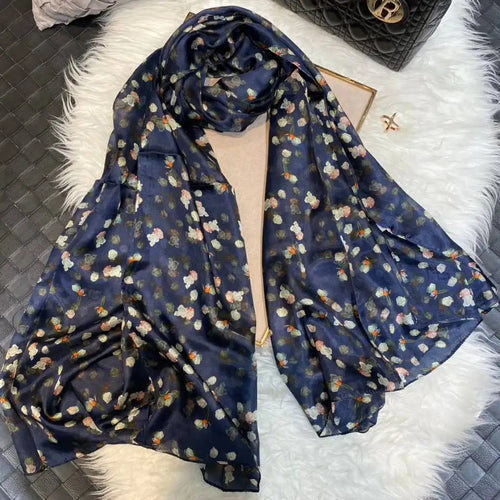 2024 Mulberry Long Silk Scarf 176*110cm