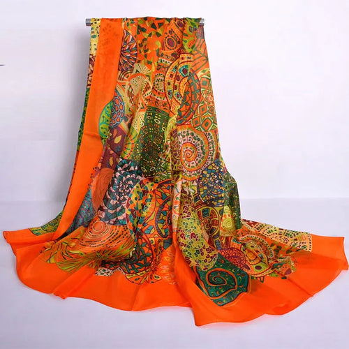 2023 Light Green Mulberry Silk Scarf 176*110cm