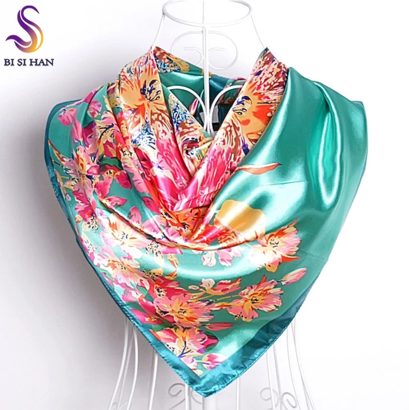 90*90cm Women Satin Square Scarf 2026-7