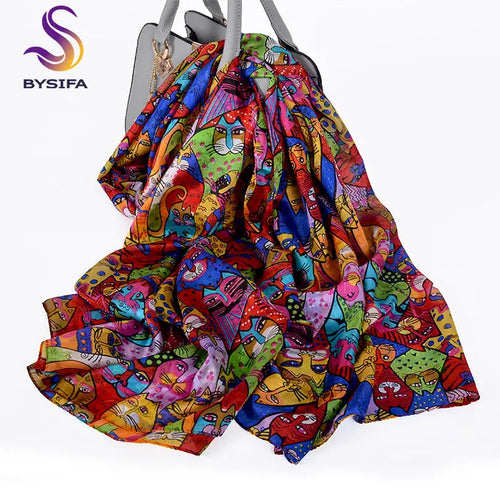 2024 Mulberry Long Silk Scarf 176*110cm