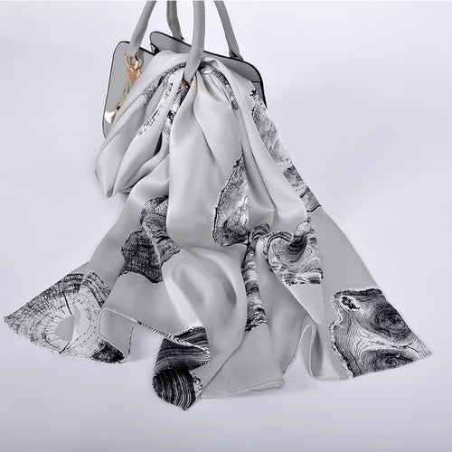 2024BH Women's 100% silk long scarf 175*52cm