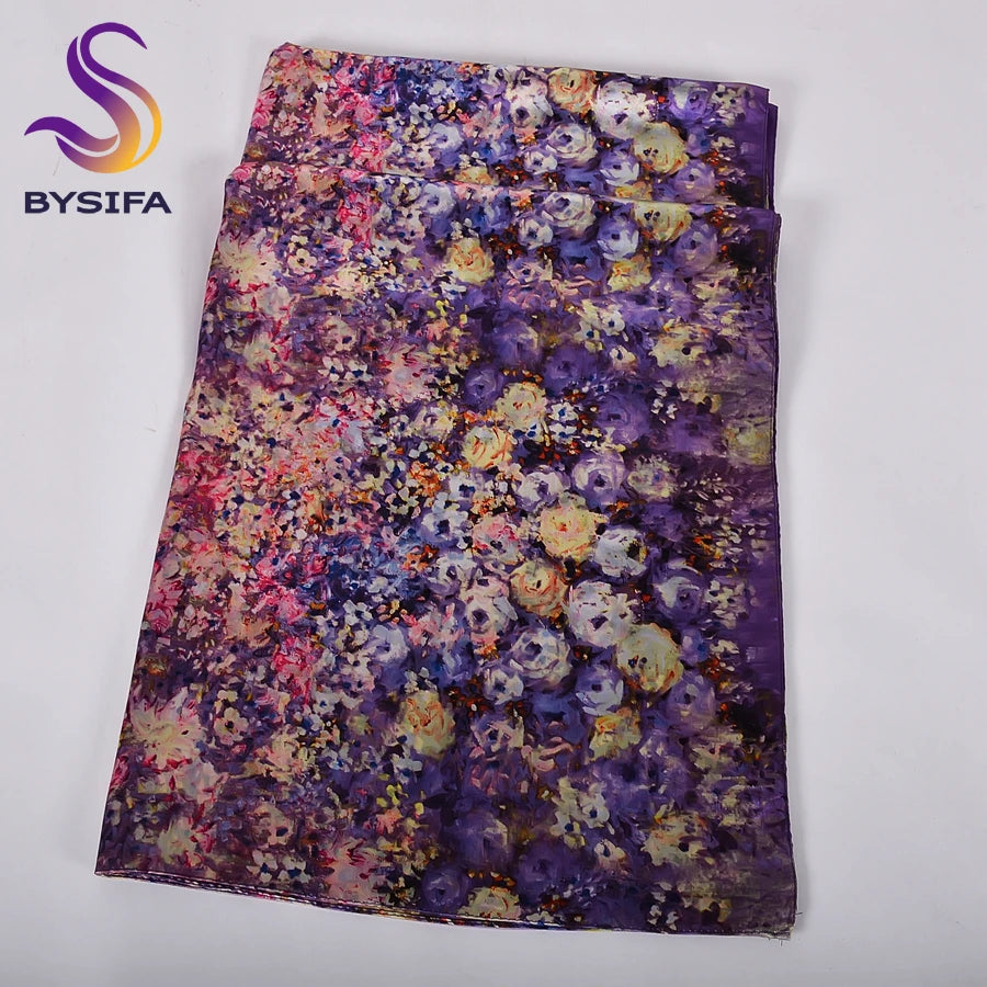 Double Faces Long Scarves Printed Beige Pink Hijabs160*70cm