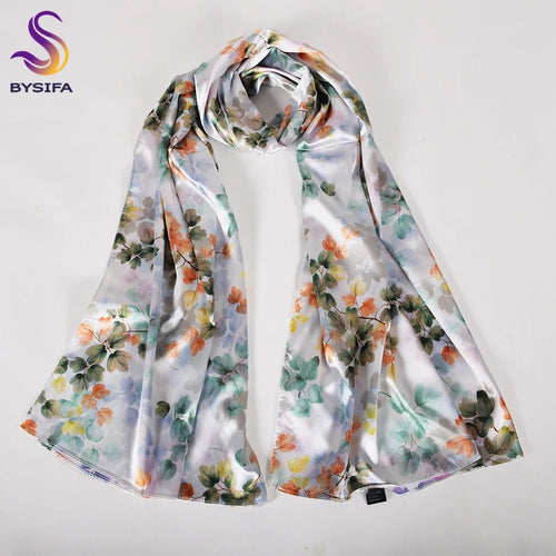Double Faces Long Scarves Printed Beige Pink Hijabs160*70cm