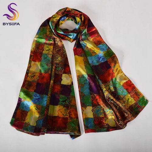 Double Faces Long Scarves Printed Beige Pink Hijabs160*70cm