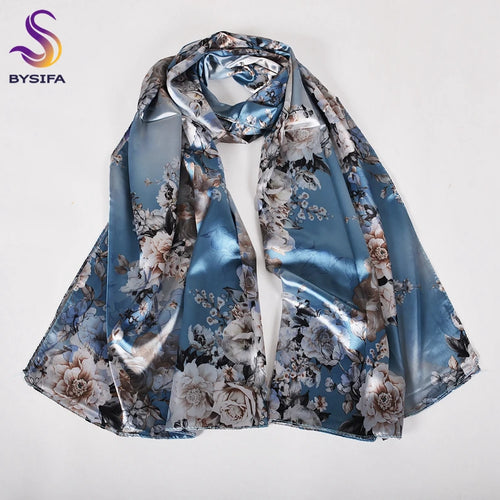 Double Faces Long Scarves Printed Beige Pink Hijabs160*70cm