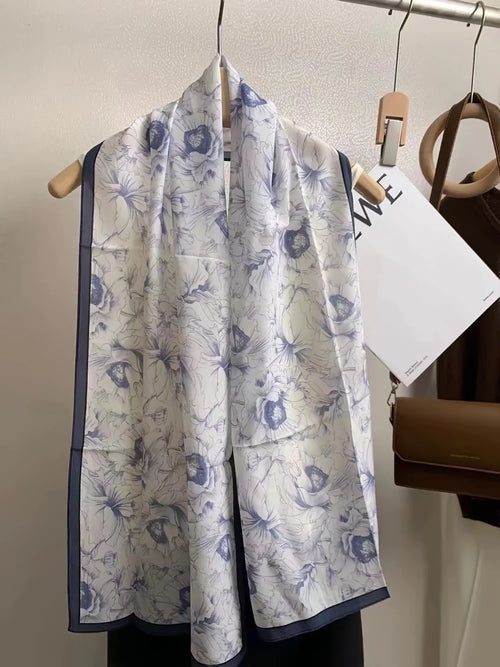 100% Mulberry Silk Women's Scarf 150*35cm