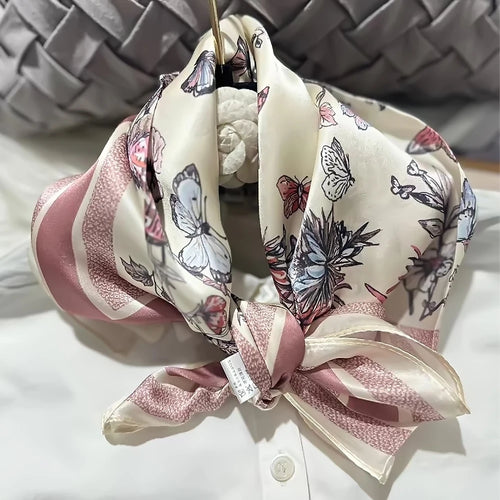 New Gold 100% Silk Scarf 65*65cm