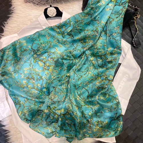 2022 Women's Mulberry Silk Long Scarf 176*110cm