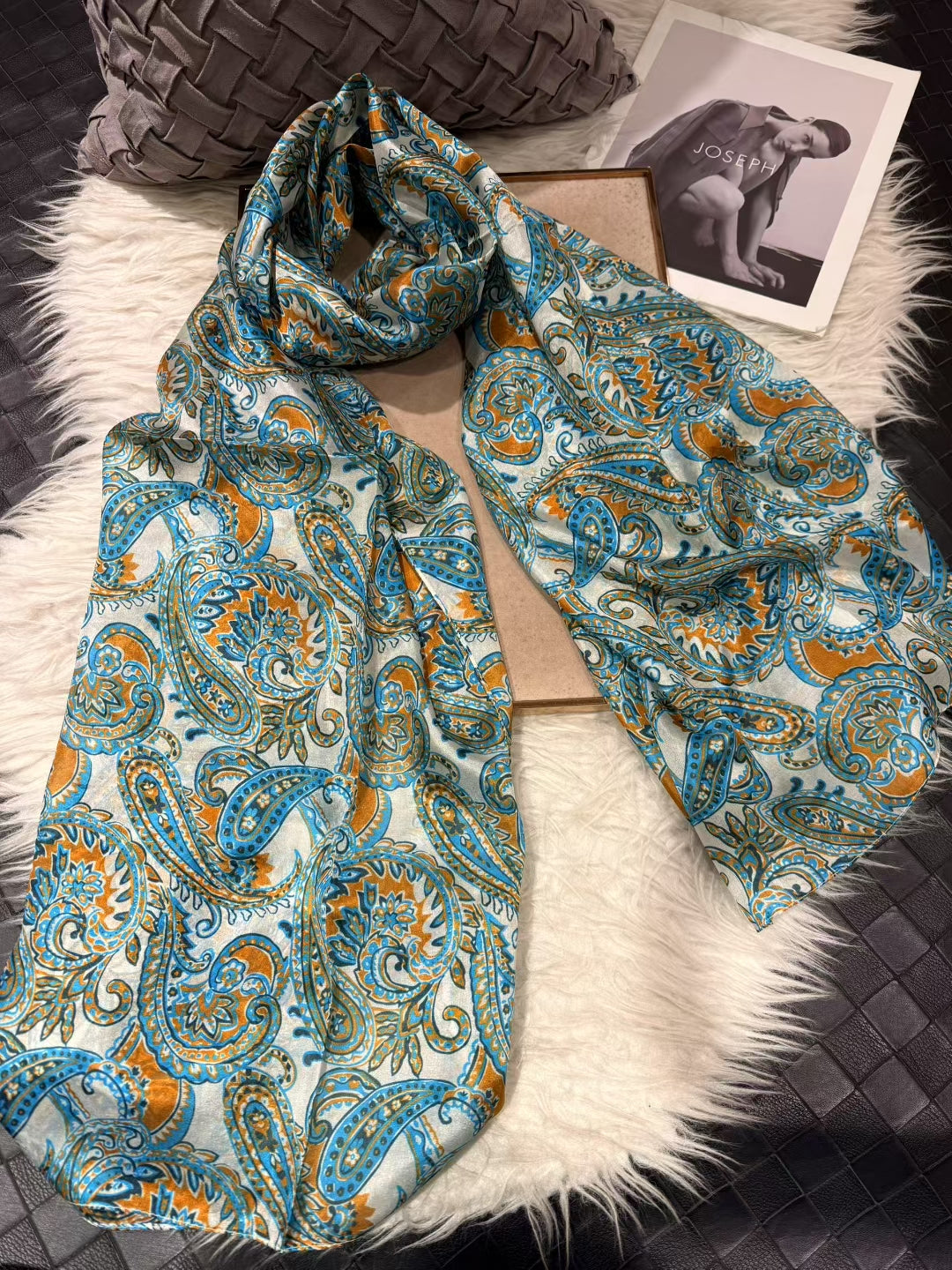 2025 Bysifa women 100% Mulberry Silk Scarf 176*110cm