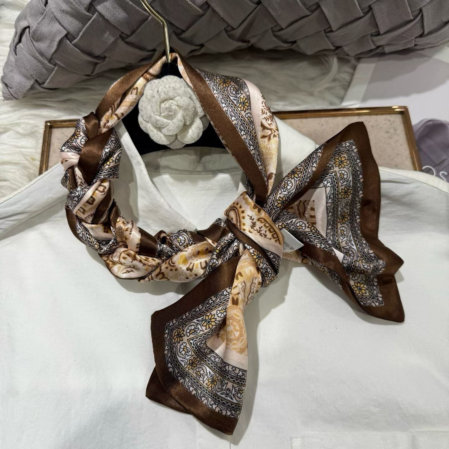 100% Pure Mulberry Long Silk Scarf 155*16cm