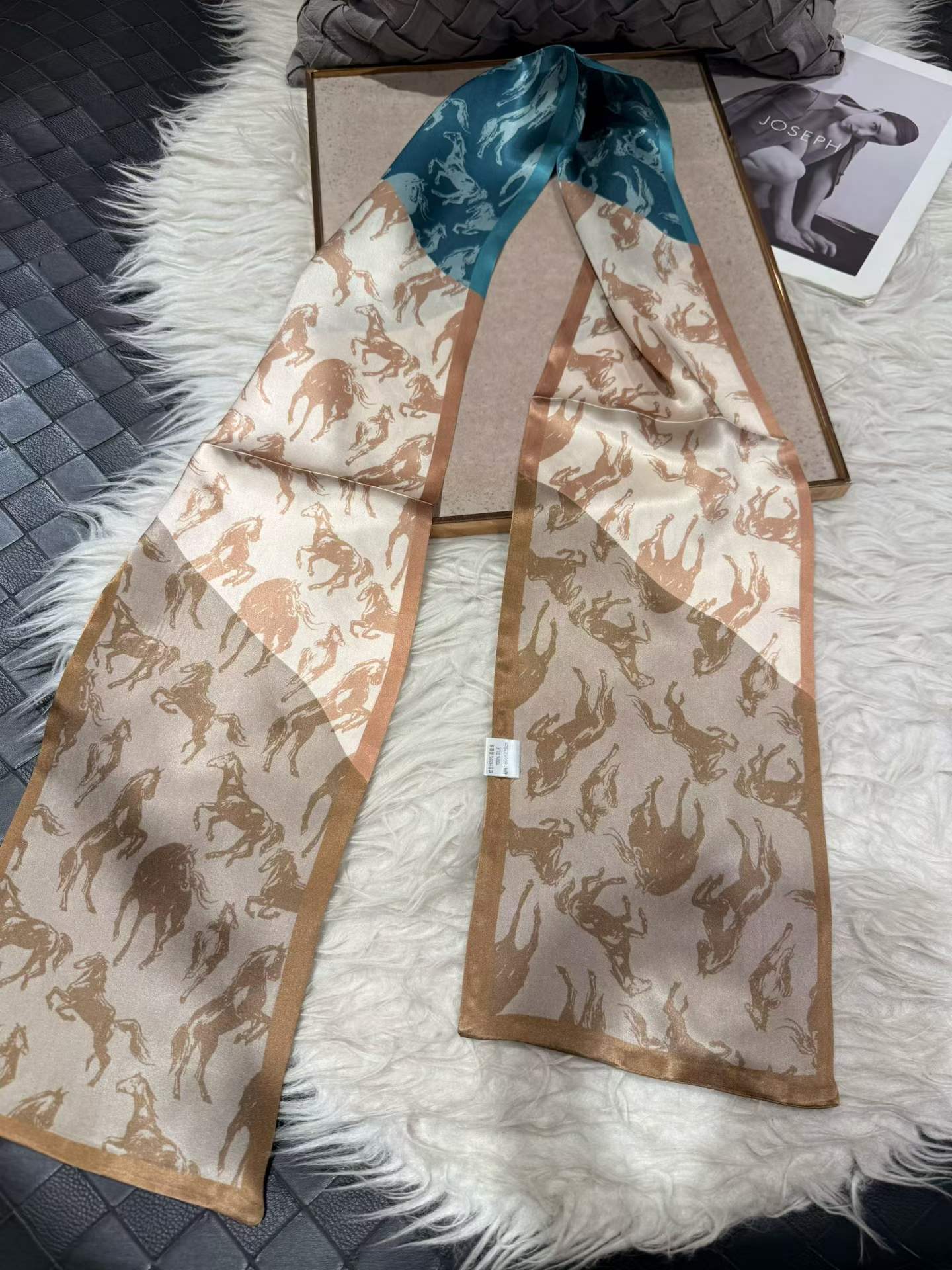 100% Pure Mulberry Long Silk Scarf 155*16cm