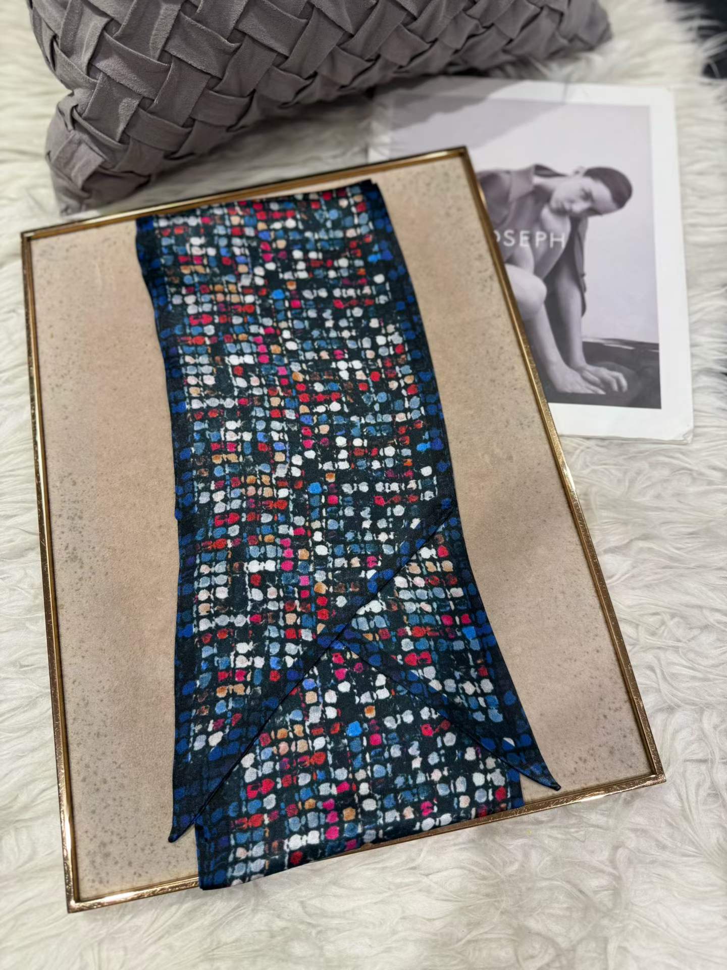 100% Pure Mulberry Long Silk Scarf 155*16cm