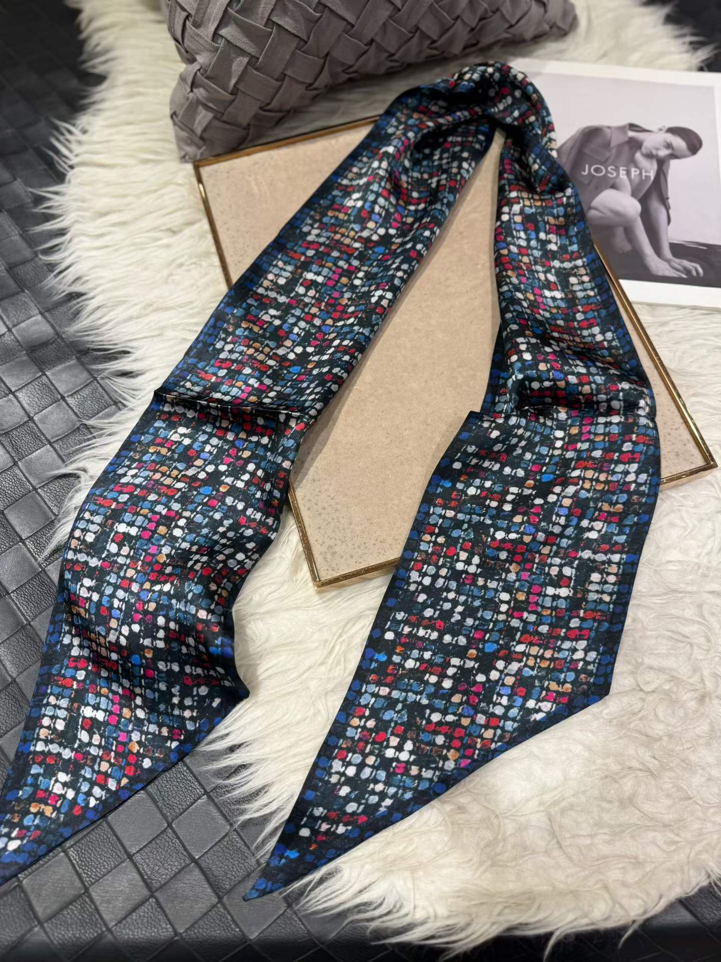 100% Pure Mulberry Long Silk Scarf 155*16cm