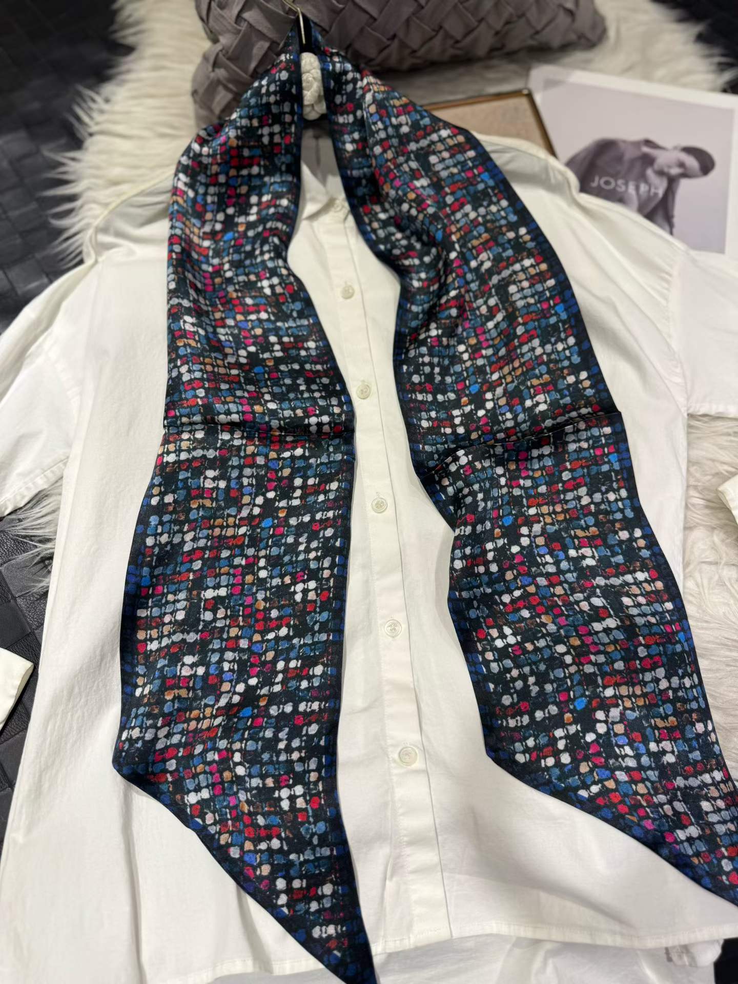100% Pure Mulberry Long Silk Scarf 155*16cm