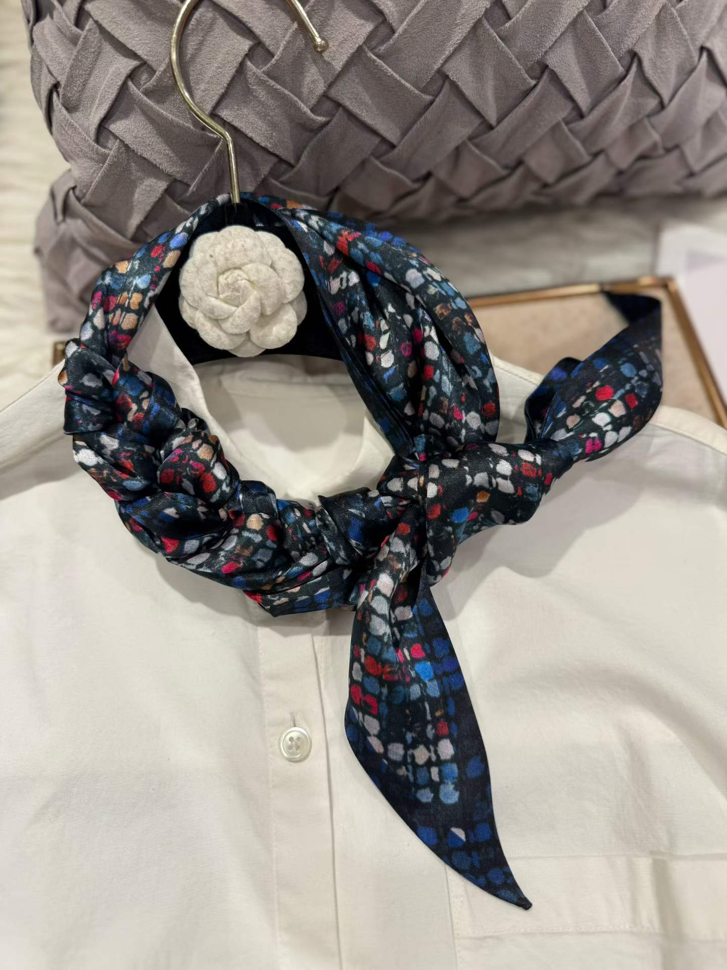 100% Pure Mulberry Long Silk Scarf 155*16cm
