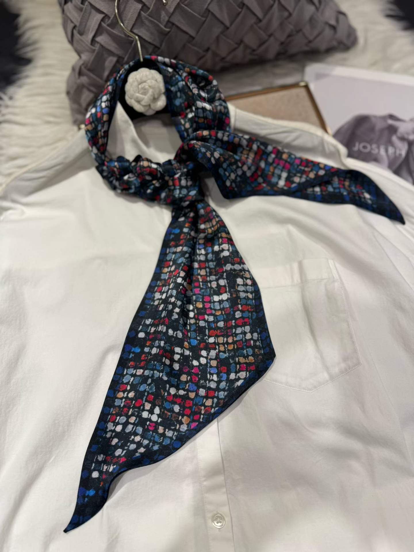 100% Pure Mulberry Long Silk Scarf 155*16cm