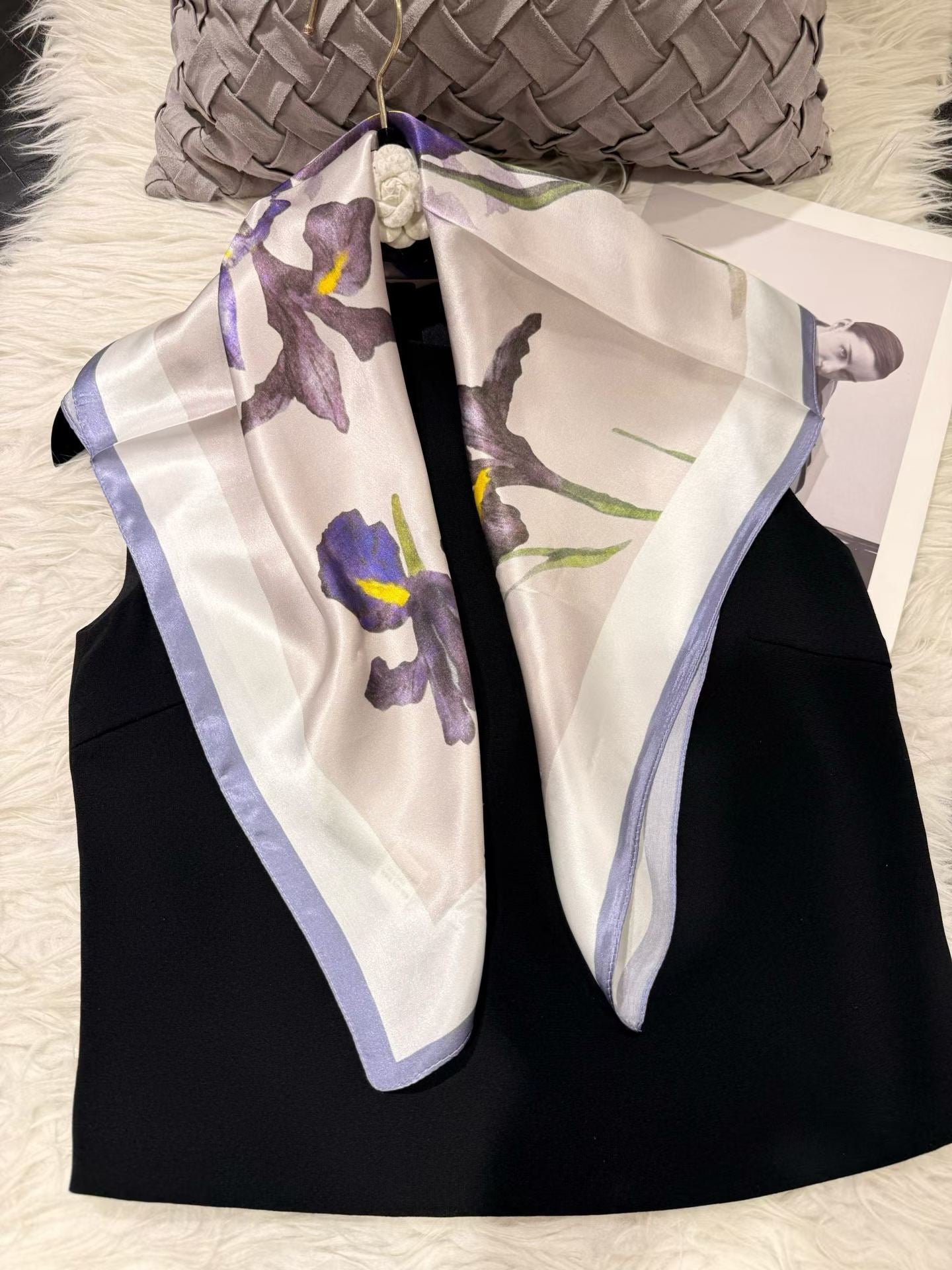 65*65cm 100% natural square silk scarf