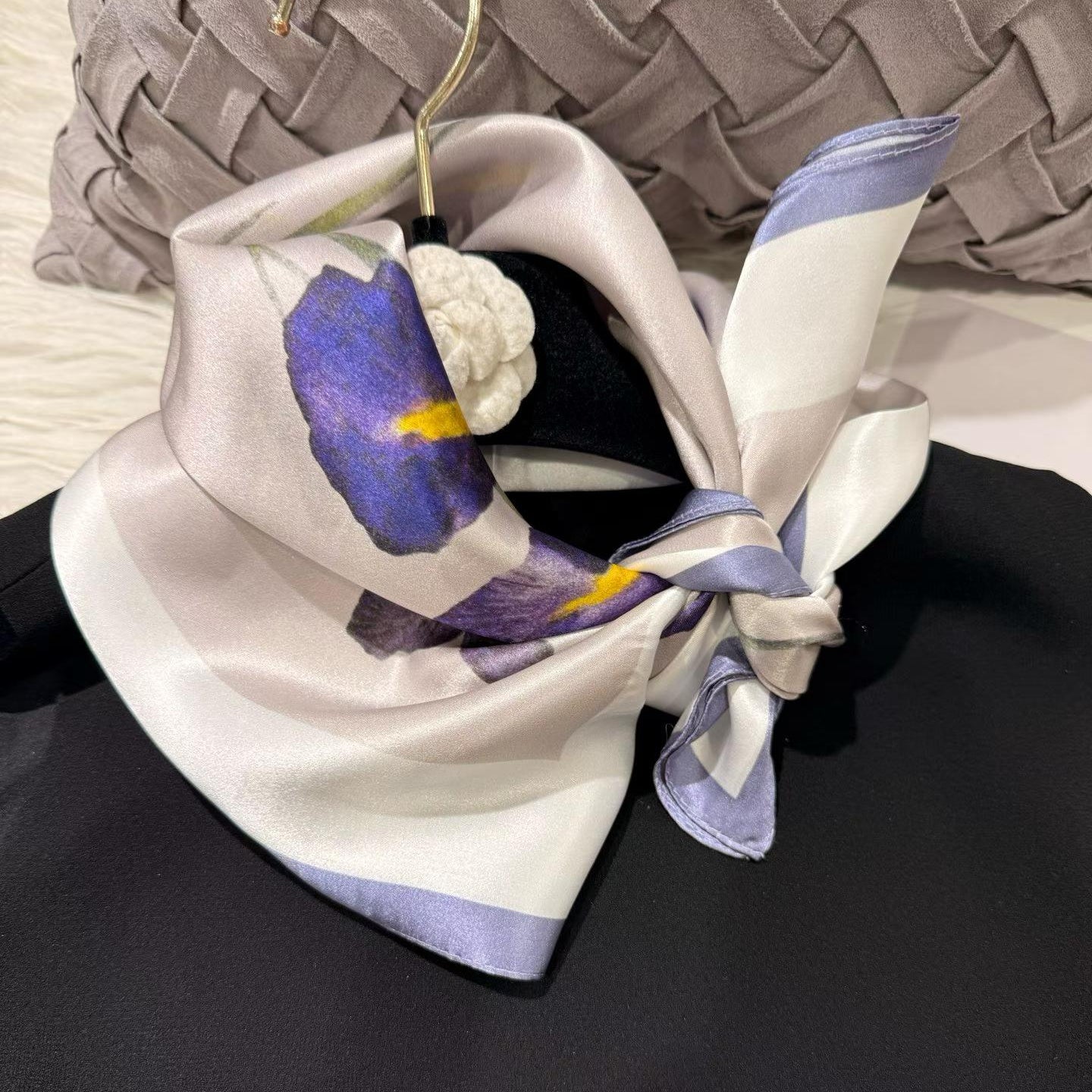 65*65cm 100% natural square silk scarf