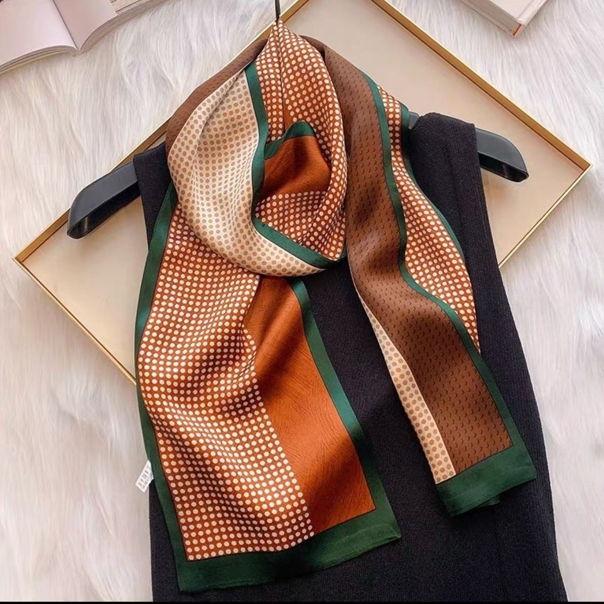 100% Pure Mulberry Long Silk Scarf 150*15cm【K1-9】