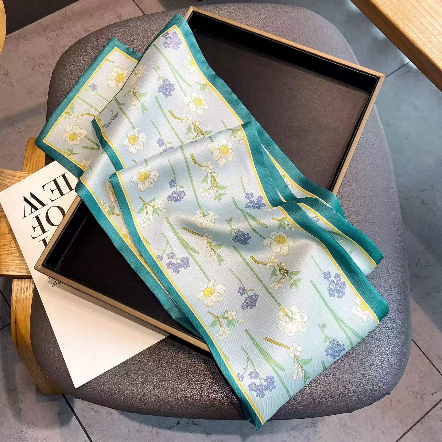 100% Pure Mulberry Long Silk Scarf 150*15cm【K10-18】
