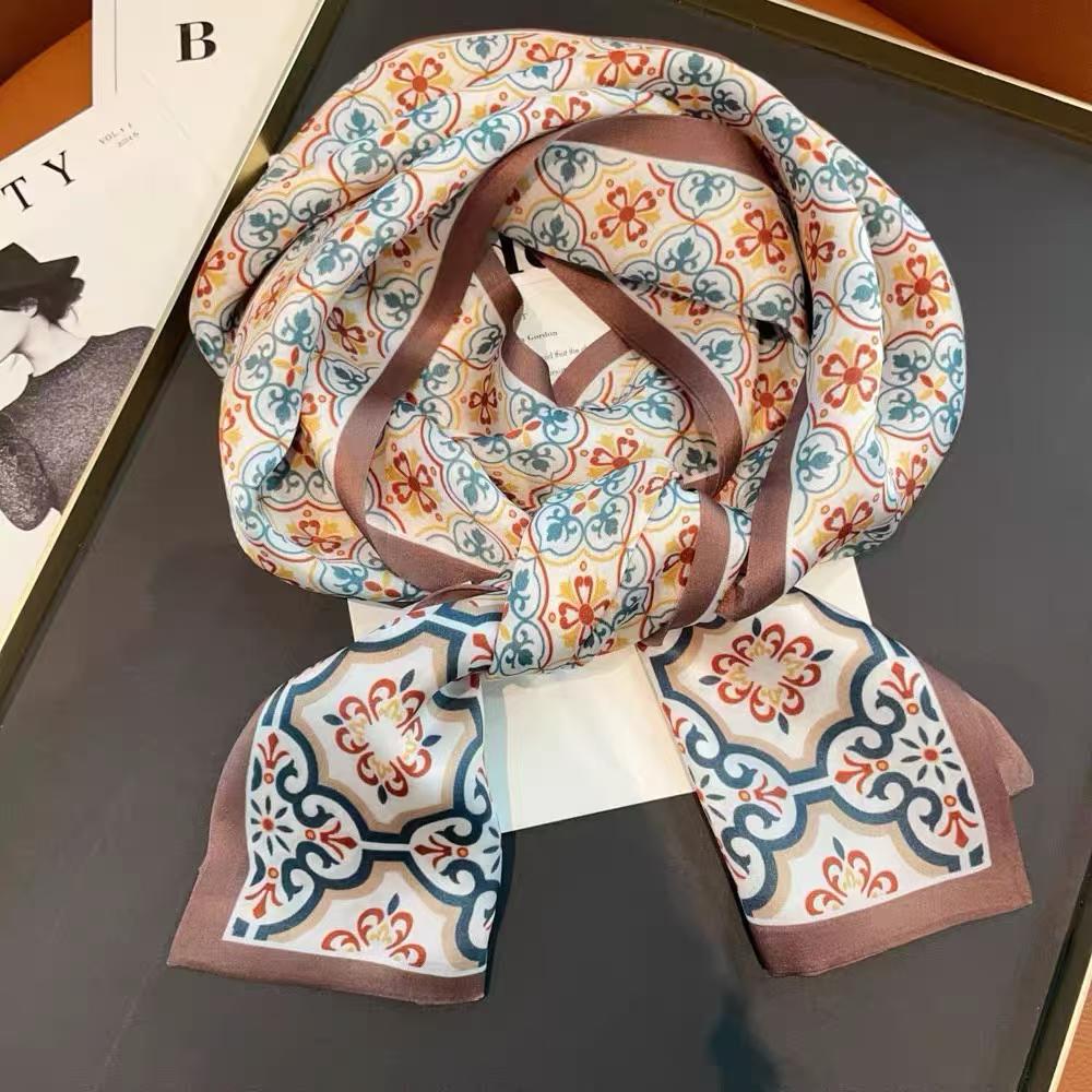 100% Pure Mulberry Long Silk Scarf 150*15cm【K10-18】