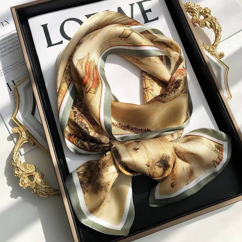 100% Pure Mulberry Long Silk Scarf 150*15cm【K19-27】