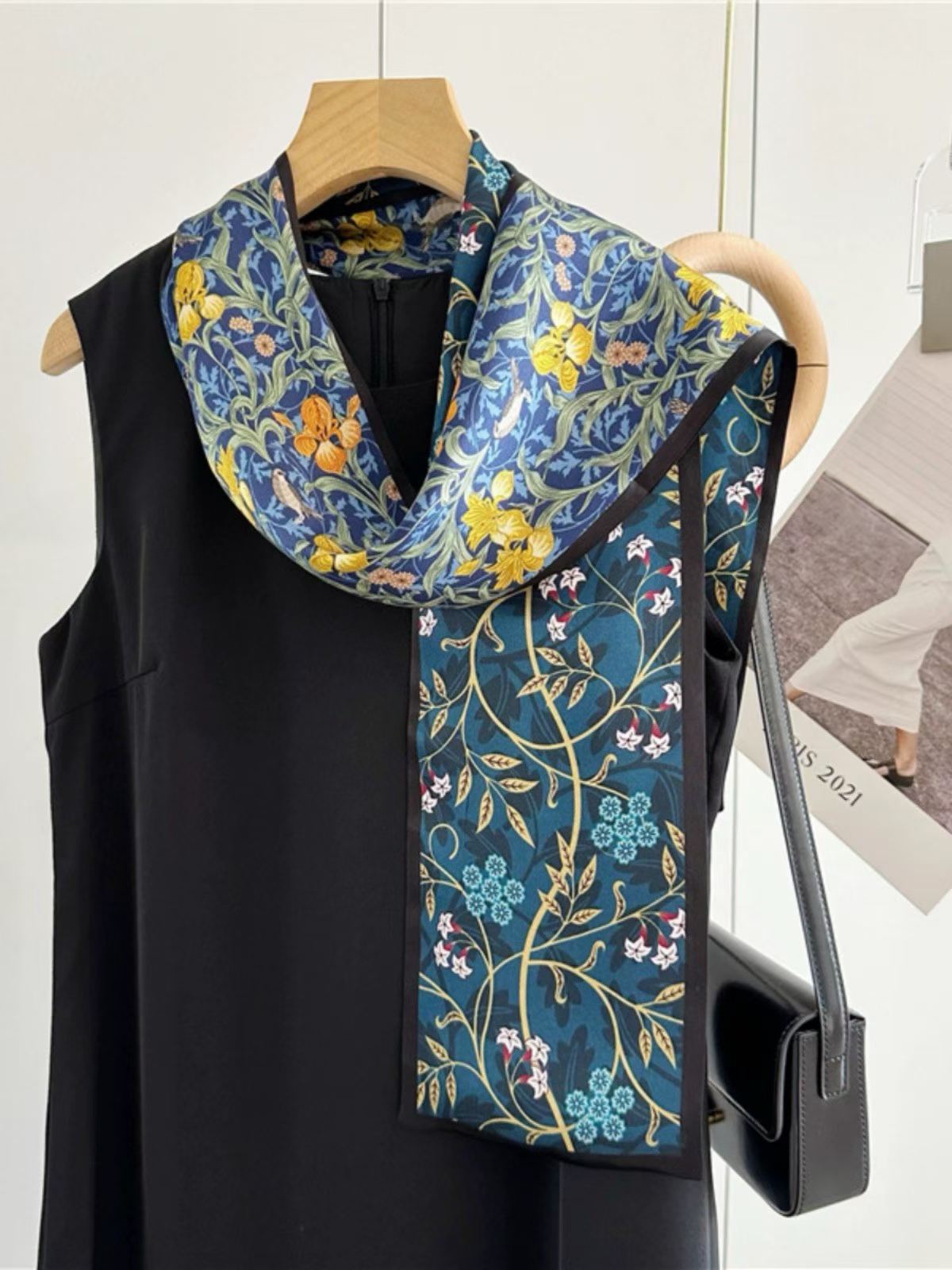 100% Pure Mulberry Long Silk Scarf 150*15cm【K19-27】