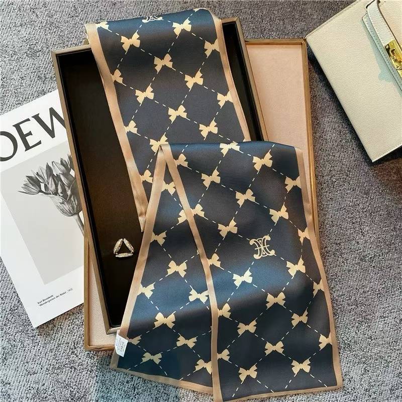 100% Pure Mulberry Long Silk Scarf 150*15cm【K28-36】