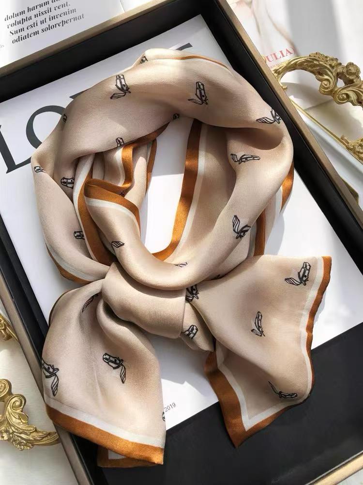 100% Pure Mulberry Long Silk Scarf 150*15cm【K55-63】