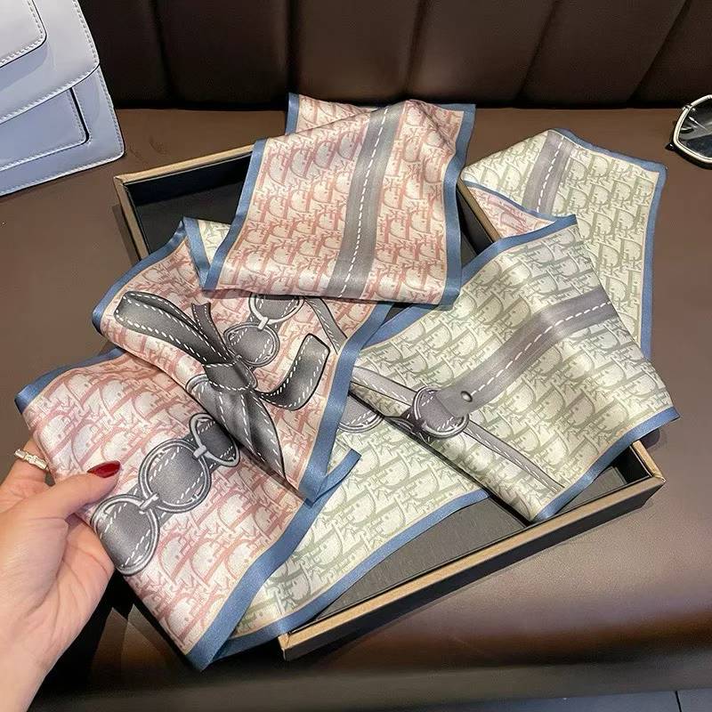 100% Pure Mulberry Long Silk Scarf 150*15cm【K55-63】