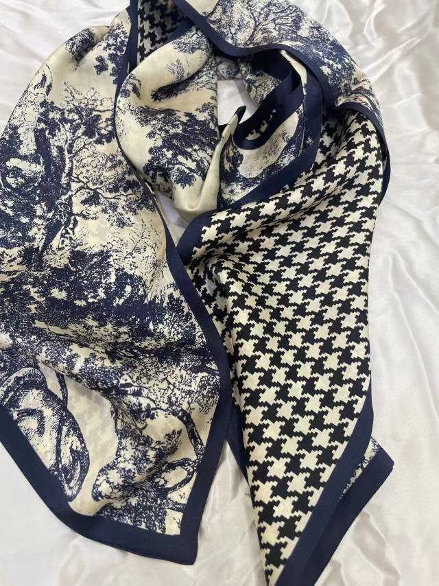 100% Pure Mulberry Long Silk Scarf 150*15cm【K55-63】