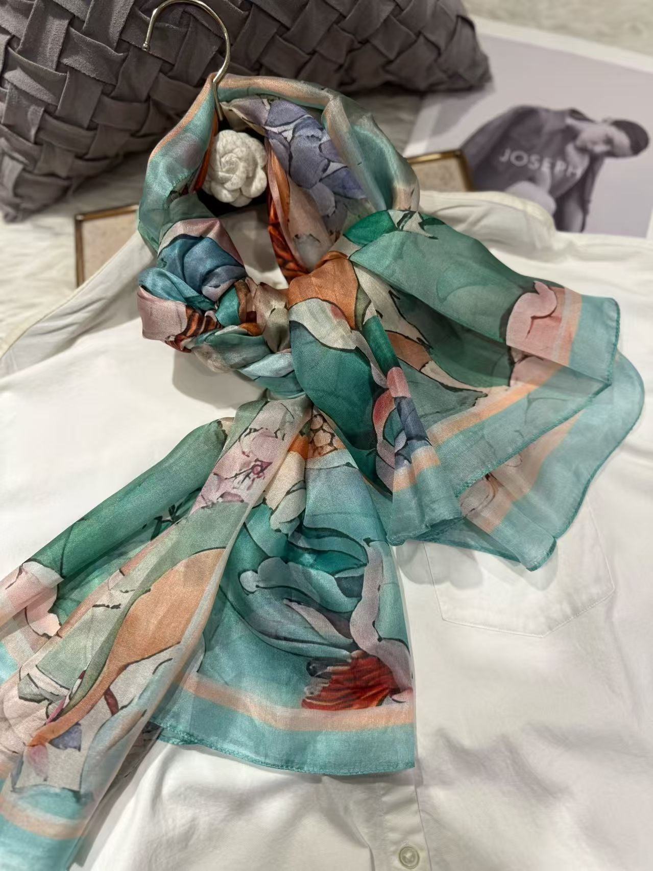 2026 New Women Mulberry Silk Scarf 176*110cm