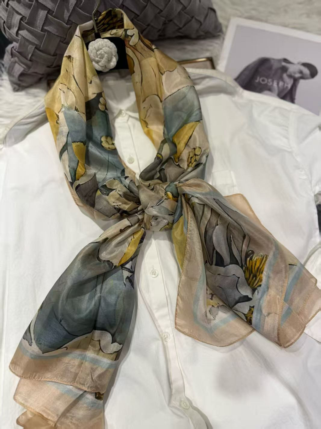 2026 New Women Mulberry Silk Scarf 176*110cm
