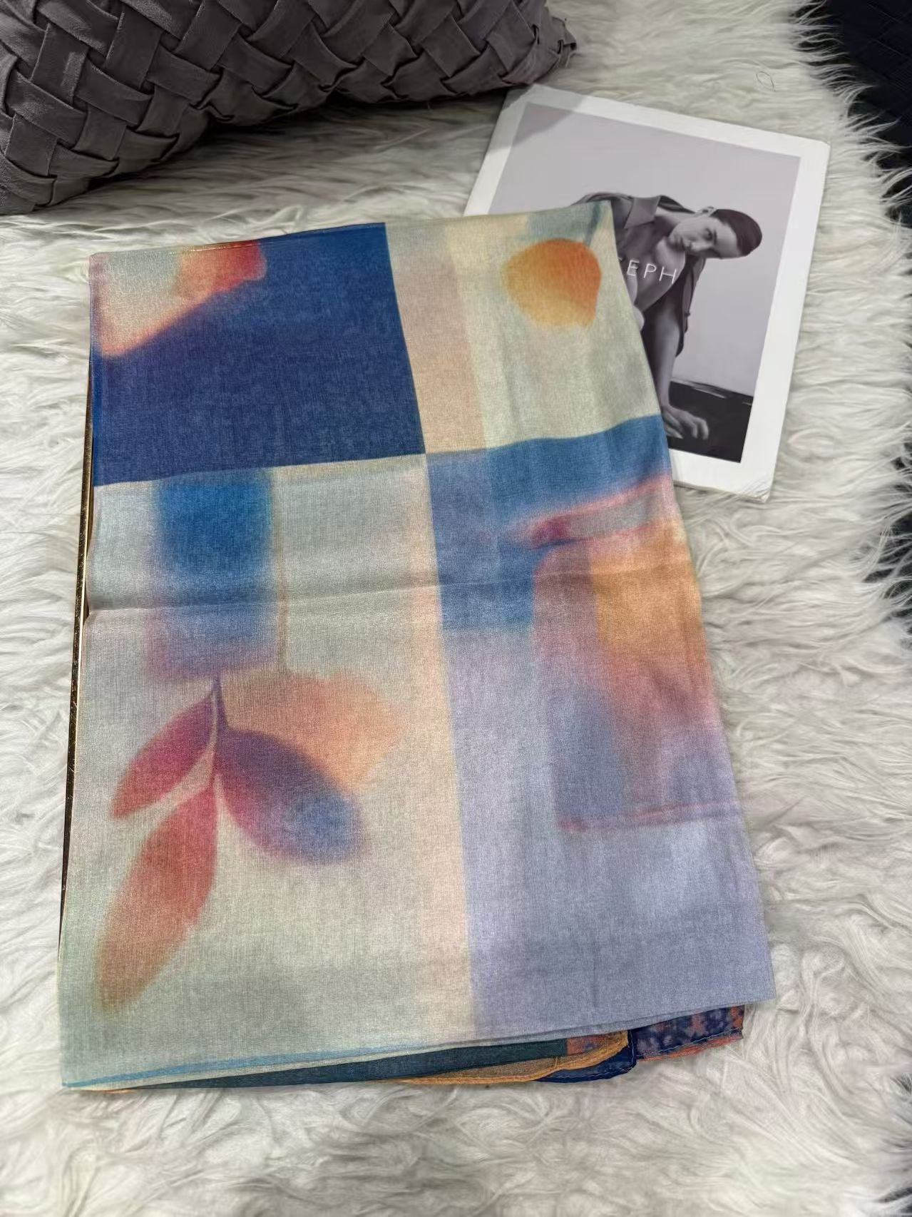 2026 New 100% Mulberry Silk Chiffon Scarf 180*110cm
