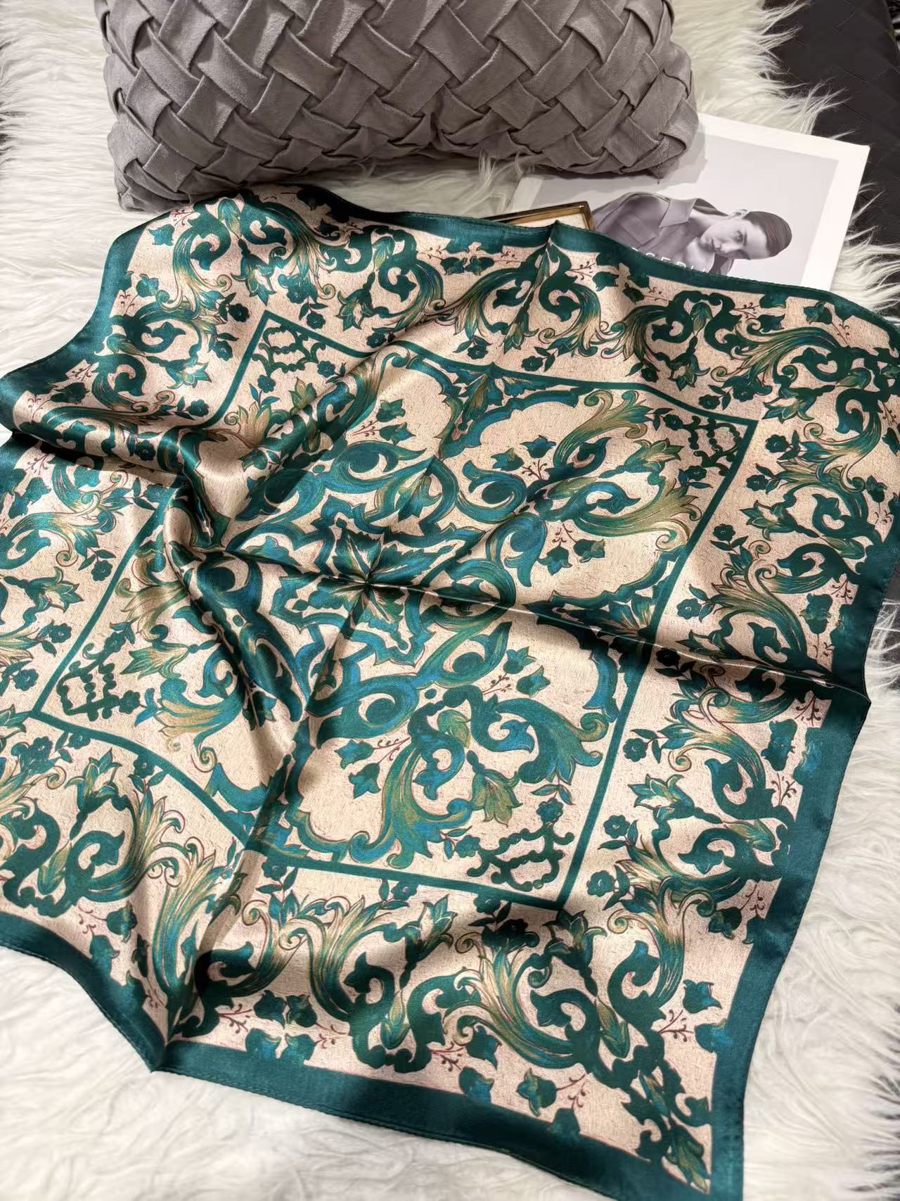 2026 New 100% Pure Silk Square Scarf 53*53cm 【GROUP-4】