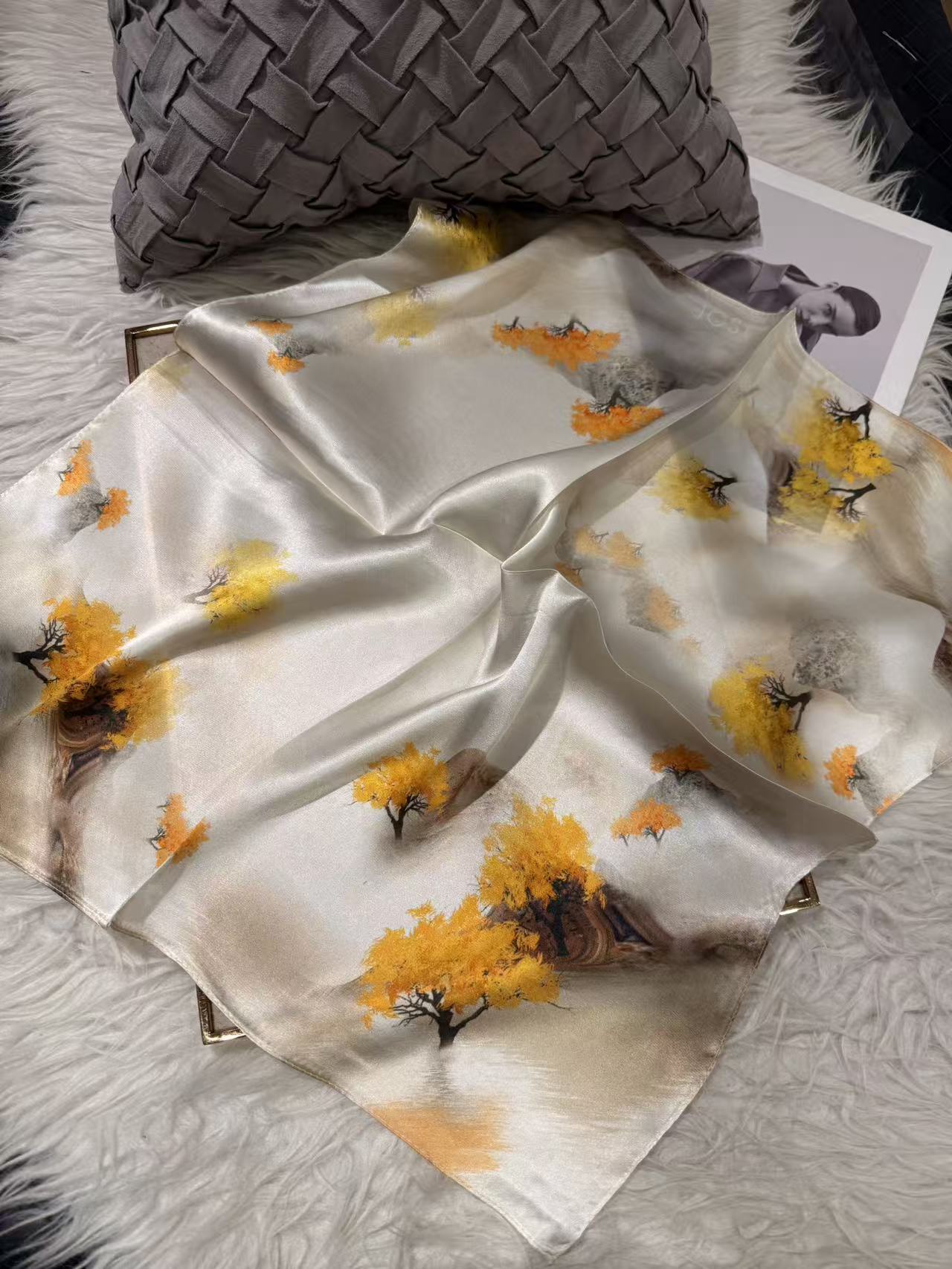 2026 New 100% Pure Silk Square Scarf 53*53cm 【GROUP-4】