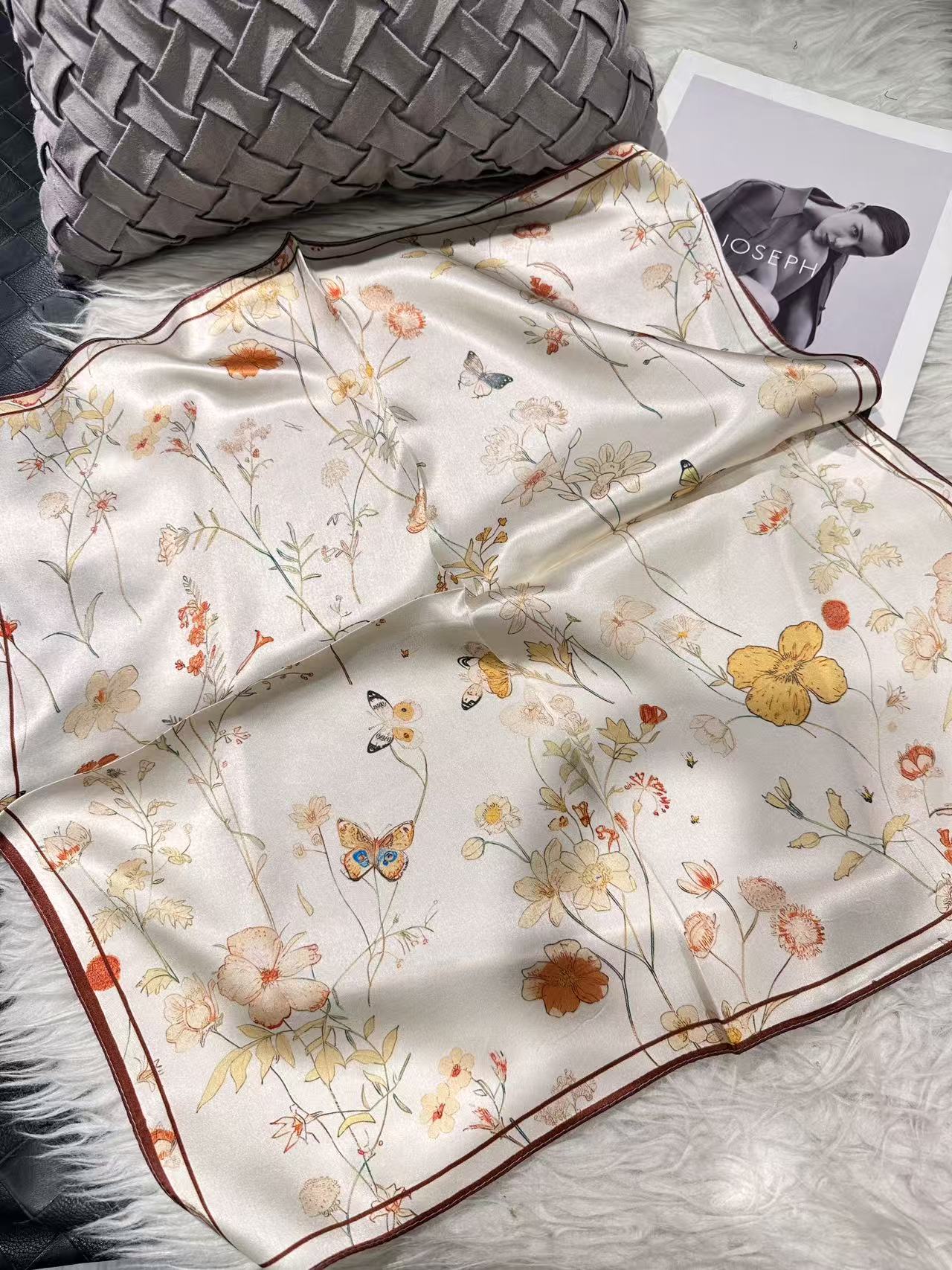 2026 New 100% Pure Silk Square Scarf 53*53cm 【GROUP-4】