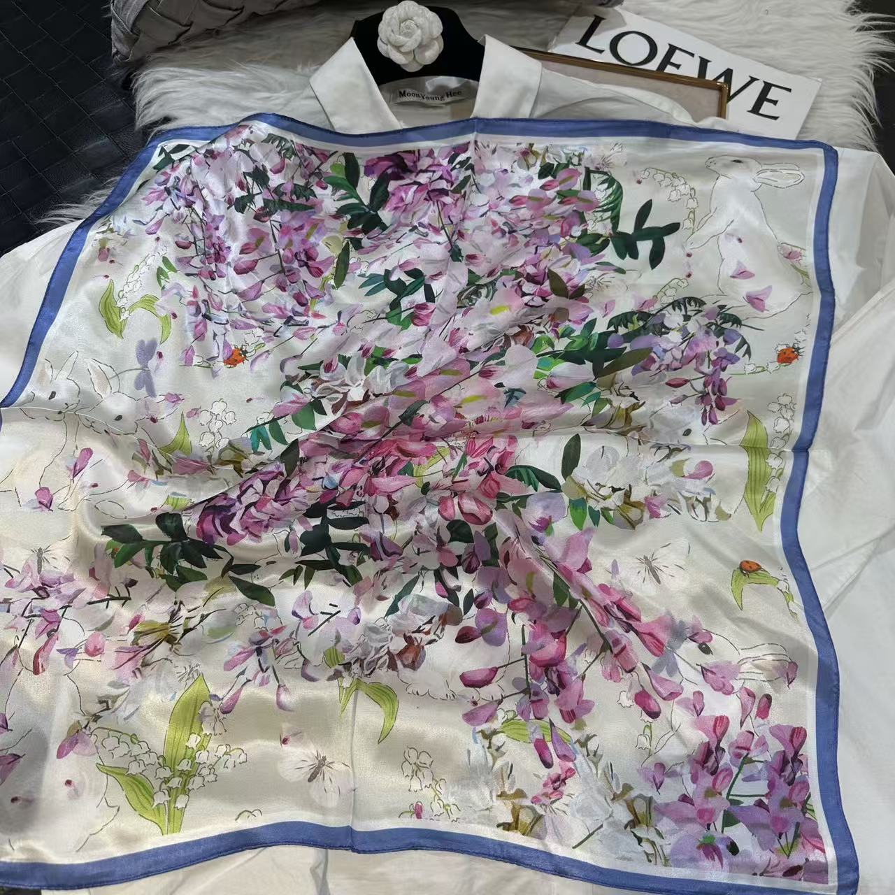 2026 New 100% Pure Silk Square Scarf 53*53cm 【GROUP-4】