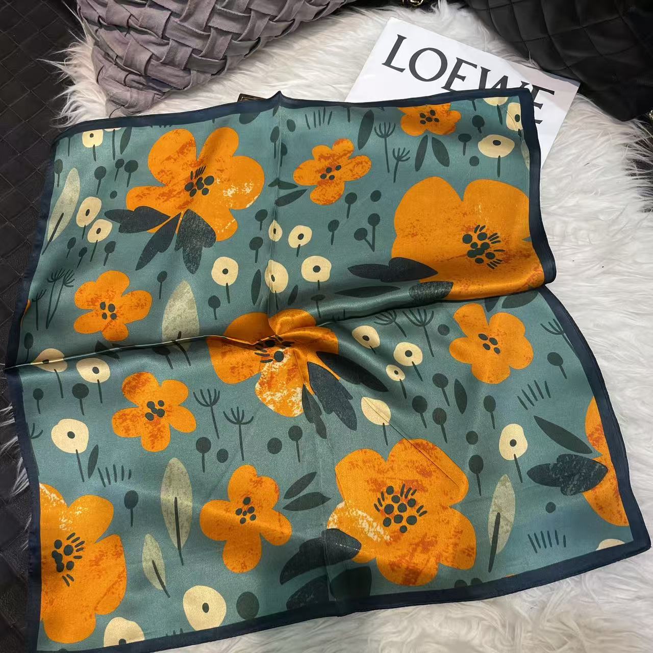 2026 New 100% Pure Silk Square Scarf 53*53cm 【GROUP-4】