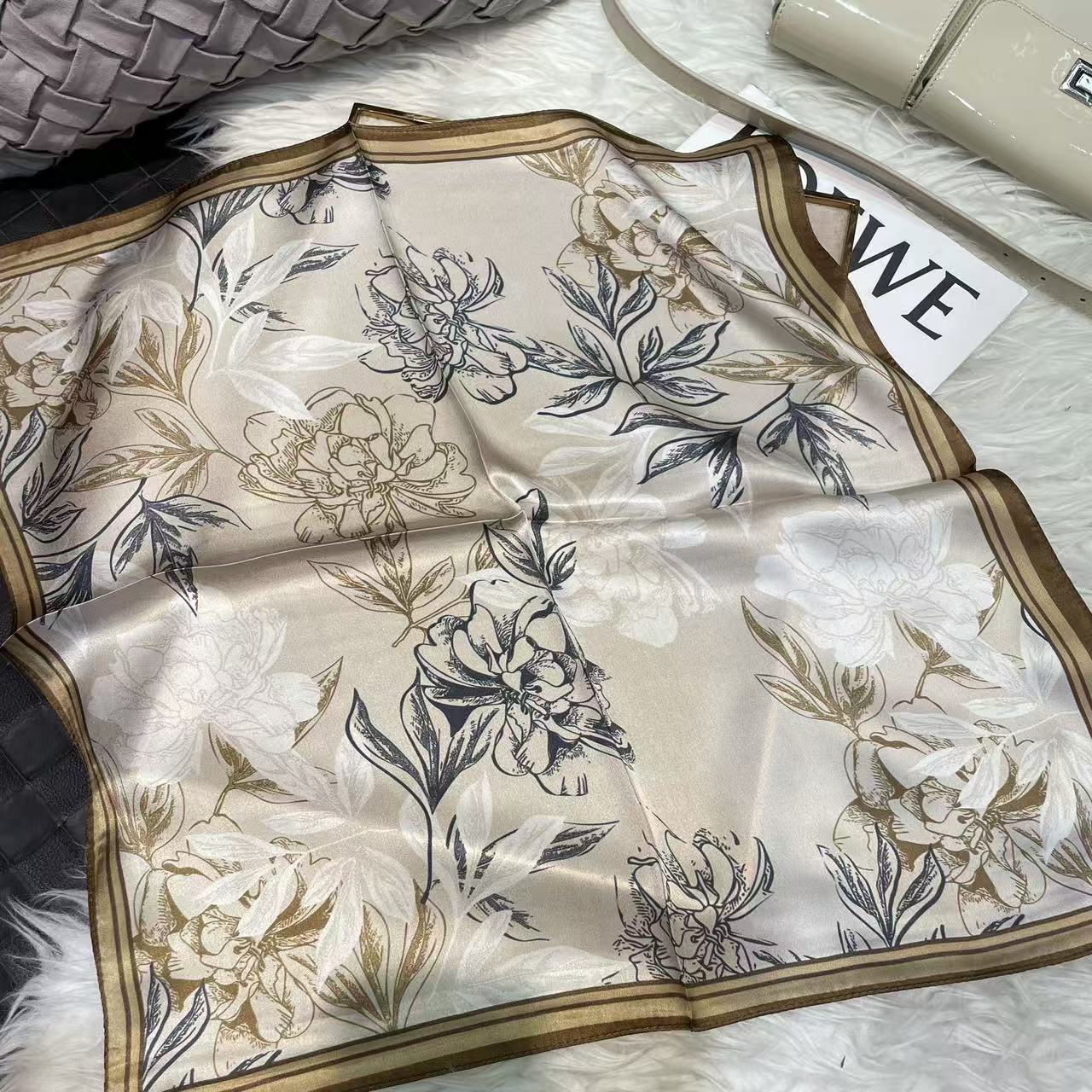 2026 New 100% Pure Silk Square Scarf 53*53cm 【GROUP-4】