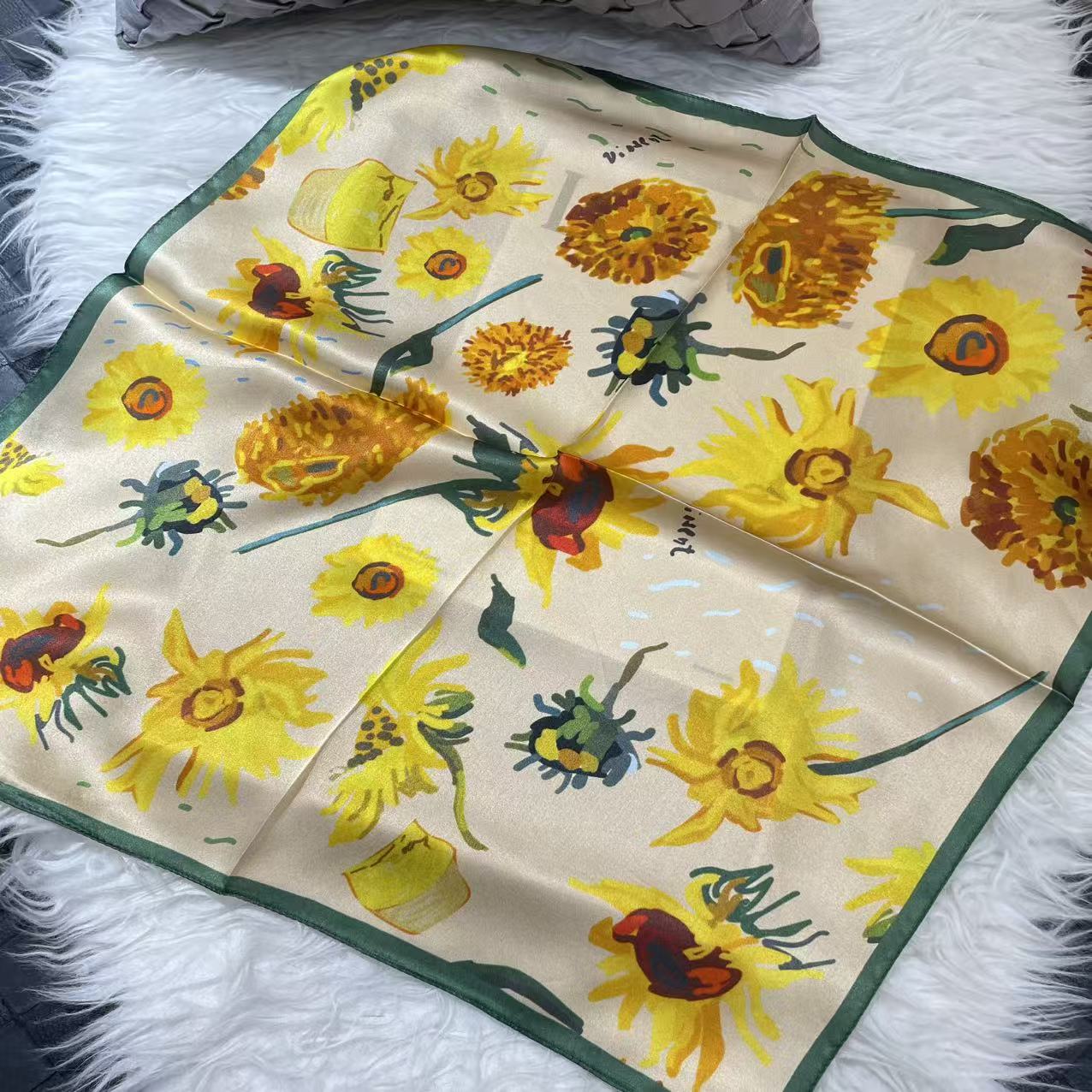 2026 New 100% Pure Silk Square Scarf 53*53cm 【GROUP-4】