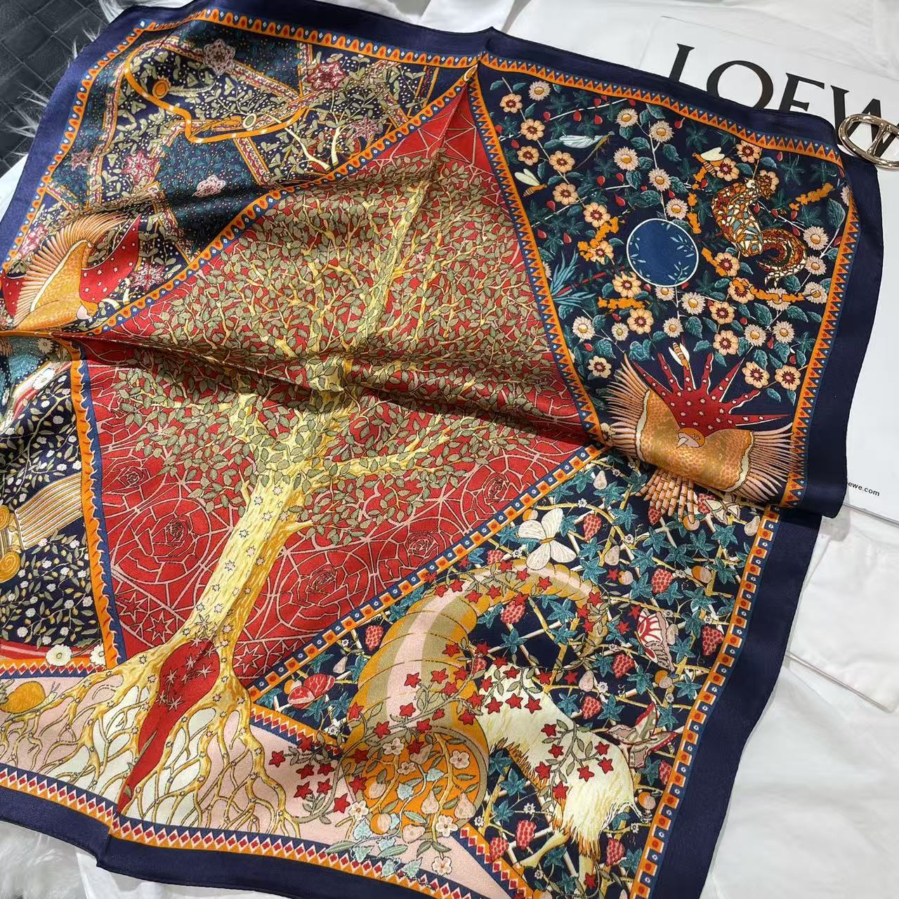2026 New 100% Pure Silk Square Scarf 53*53cm 【GROUP-4】