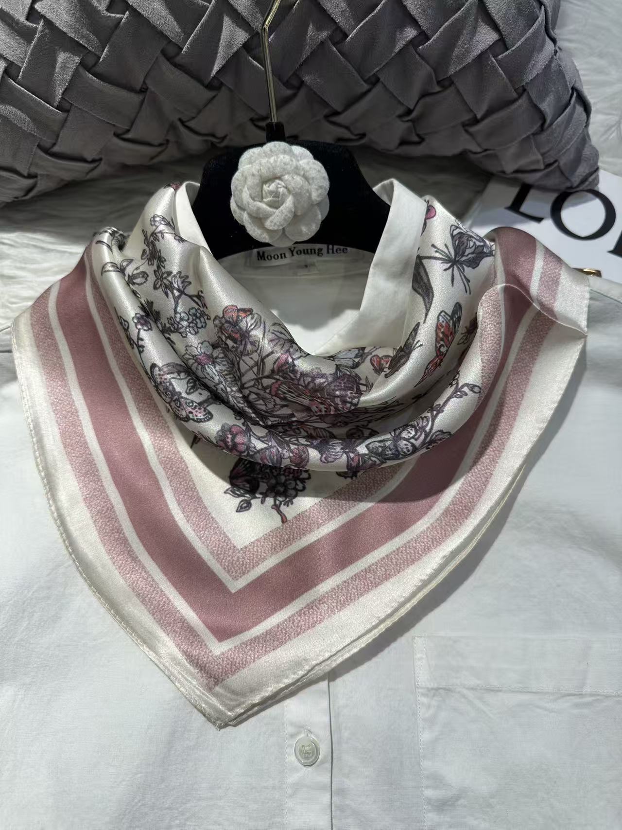 2026 New 100% Pure Silk Square Scarf 53*53cm 【GROUP-4】